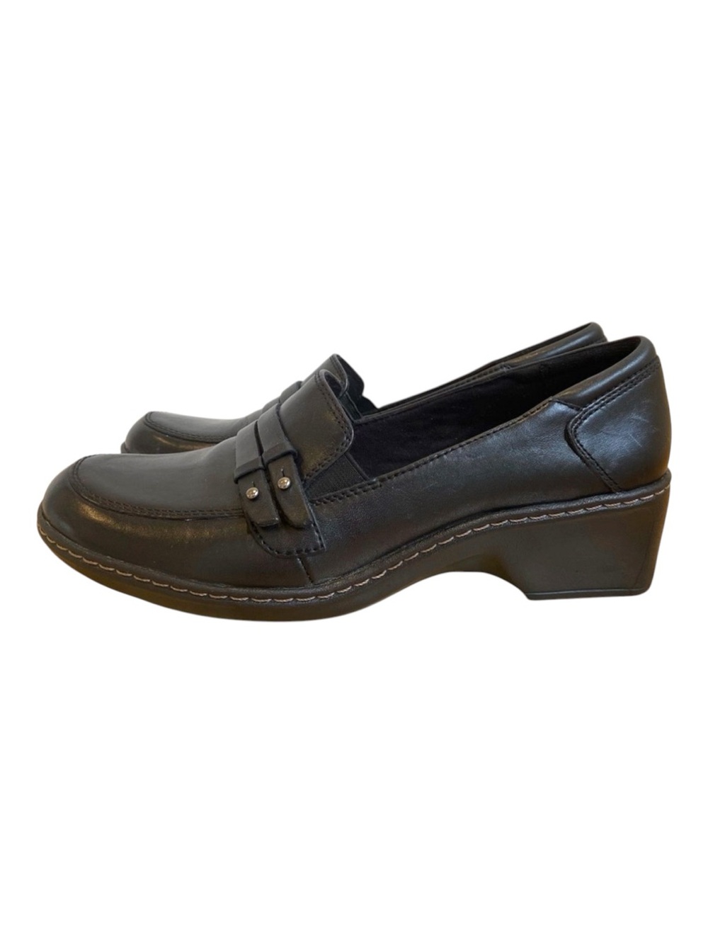 Cobb Hill slip-on shoes by New Balance black leather classic comfortable work 8